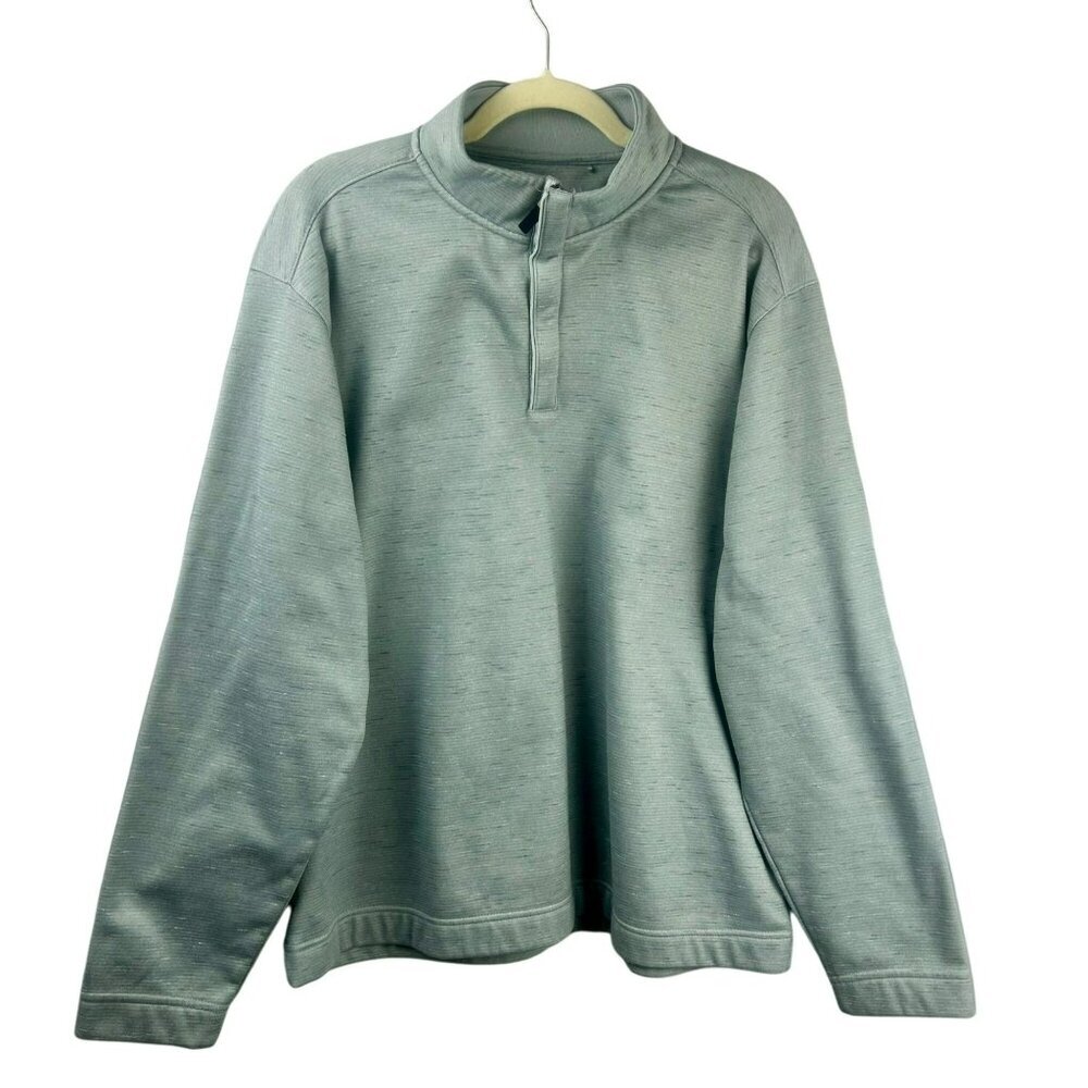 Walter Hagen Pullover Quarter Zip Sweatshirt XL Golf Long Sleeve Heather Gray